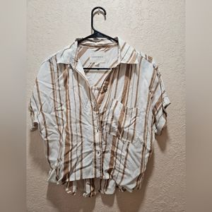 Aeropostale Button Summer Over Shirt